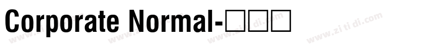 Corporate Normal字体转换